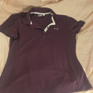 Puma Women's Dark Purple Polo Shirt